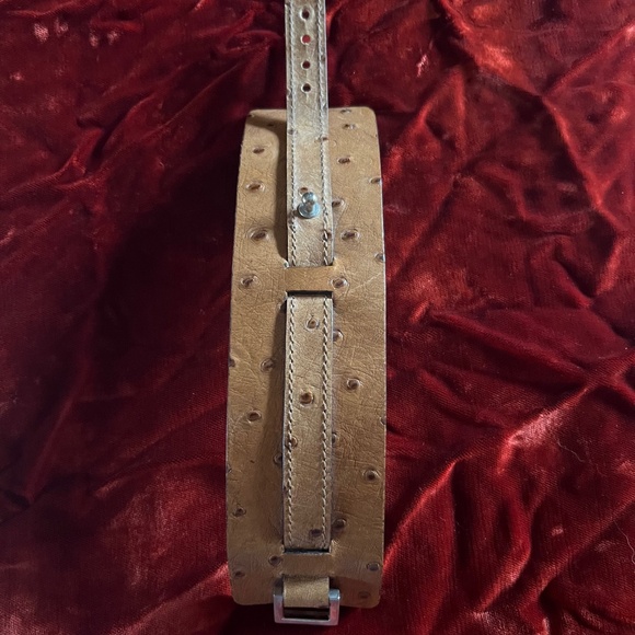 Elena Meyer Ostrich Leather Cuff Bracelet - Picture 6 of 8